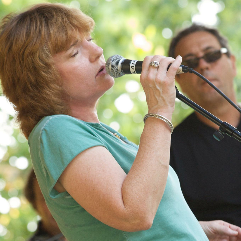 Dona performing with Off Hour Rockers in upstate New York